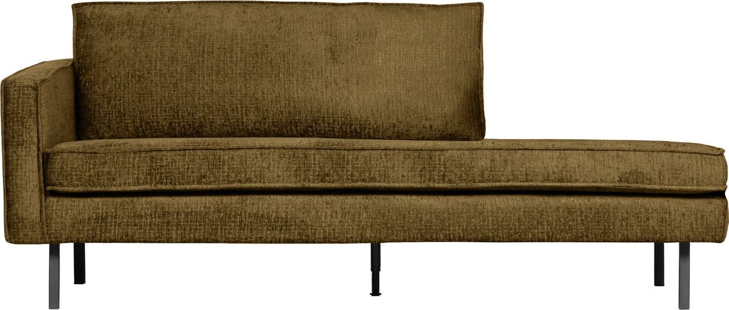 Daybed Woood Rodeo Venstrevendt Guld Velour 203x86