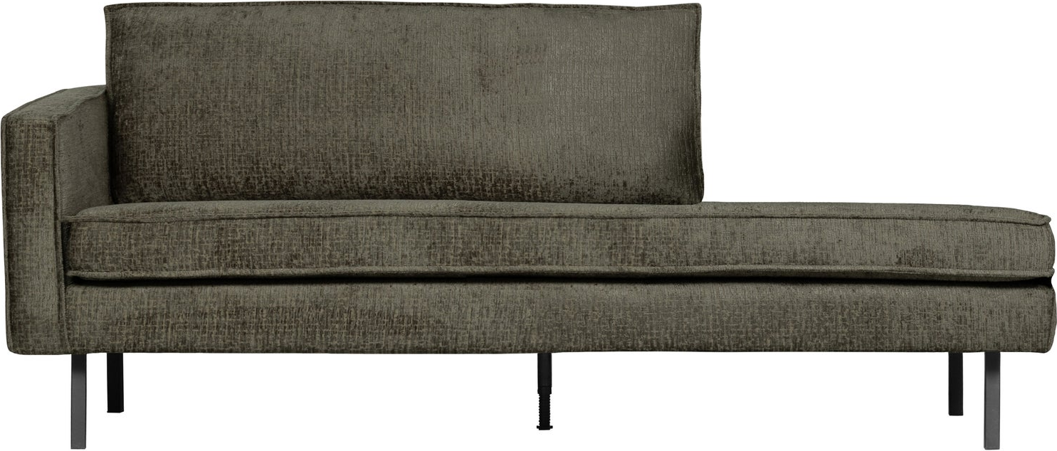 Daybed Woood Rodeo Strukturvelour Frost  203   86    Moderne Lounge   Træben  Venstrevendt