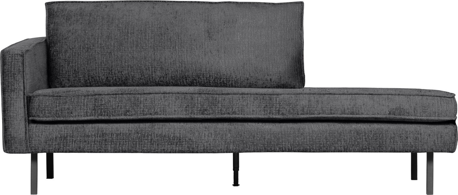 Daybed Woood Rodeo Grov Velour Mountain Grå 203x86   Venstrevendt
