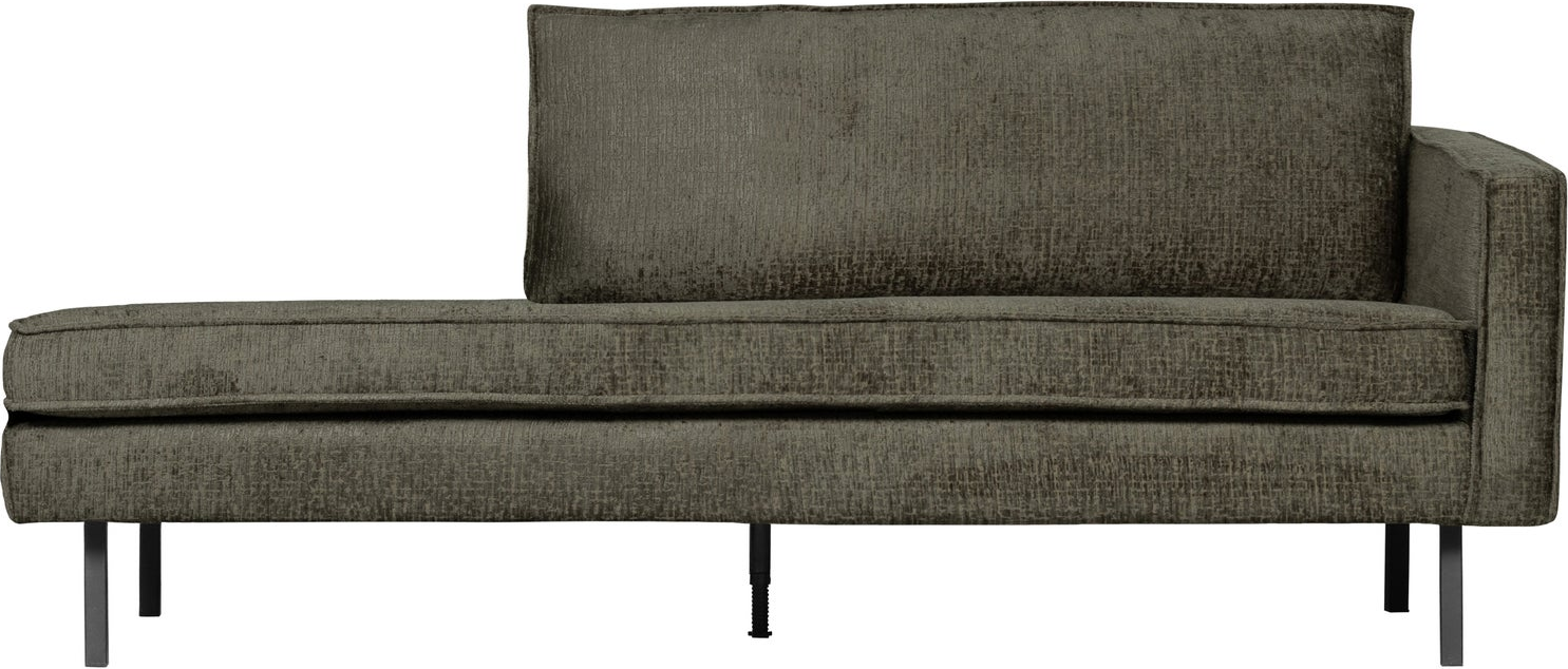 Daybed Woood Rodeo Frost Velour 203    Fast Siddekomfort  Zigzagfjedre  Højrevendt