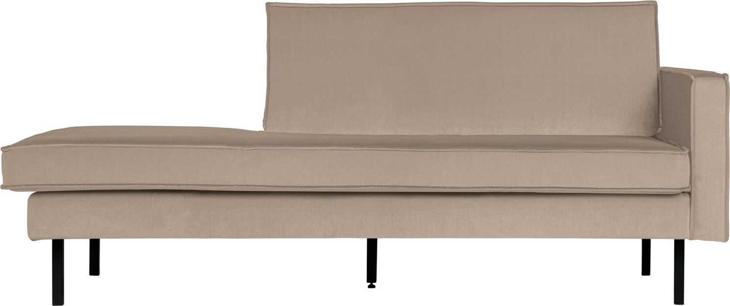 Daybed Woood Rodeo Khaki Velour  Loungesofa Højrevendt  203   86