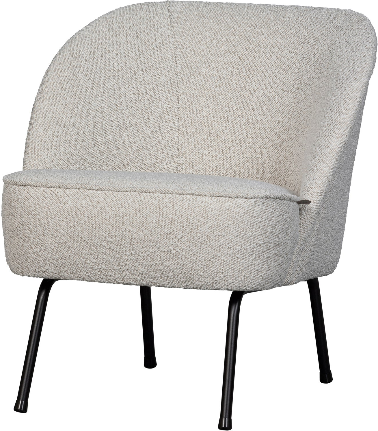 Loungestol Woood Vogue Lænestol   Natur Bouclé  Matte Sorte Metalben H69ã B57ã D70