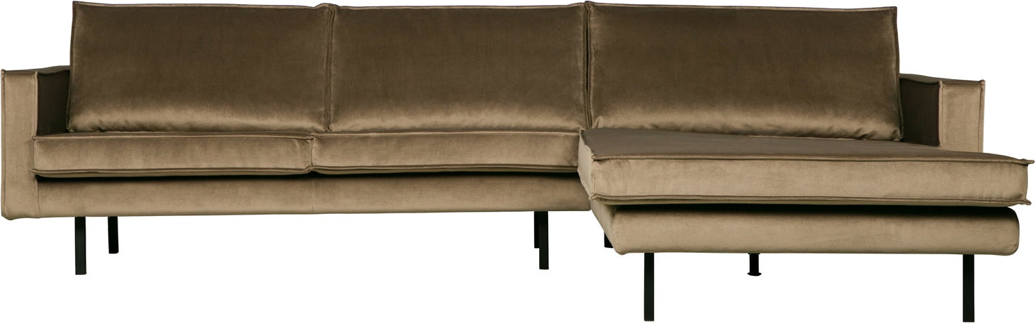 Loungesofa Woood Rodeo Højrevendt Chaiselong 300x155   Jarra-velour Taupe