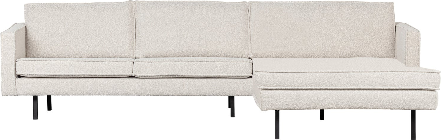 Loungesofa Woood Rodeo Chaiselongsofa Højrevendt Bouclé Natur 300x155