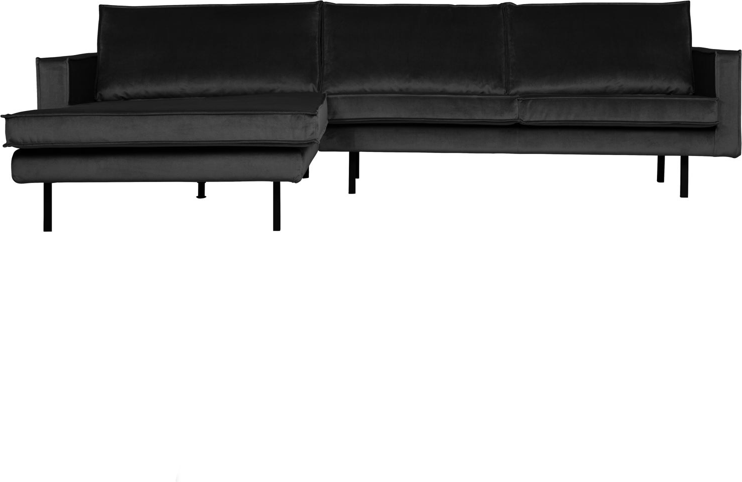 Loungesofa Woood Rodeo Venstrevendt Chaiselongue Antracit Jarra-velour