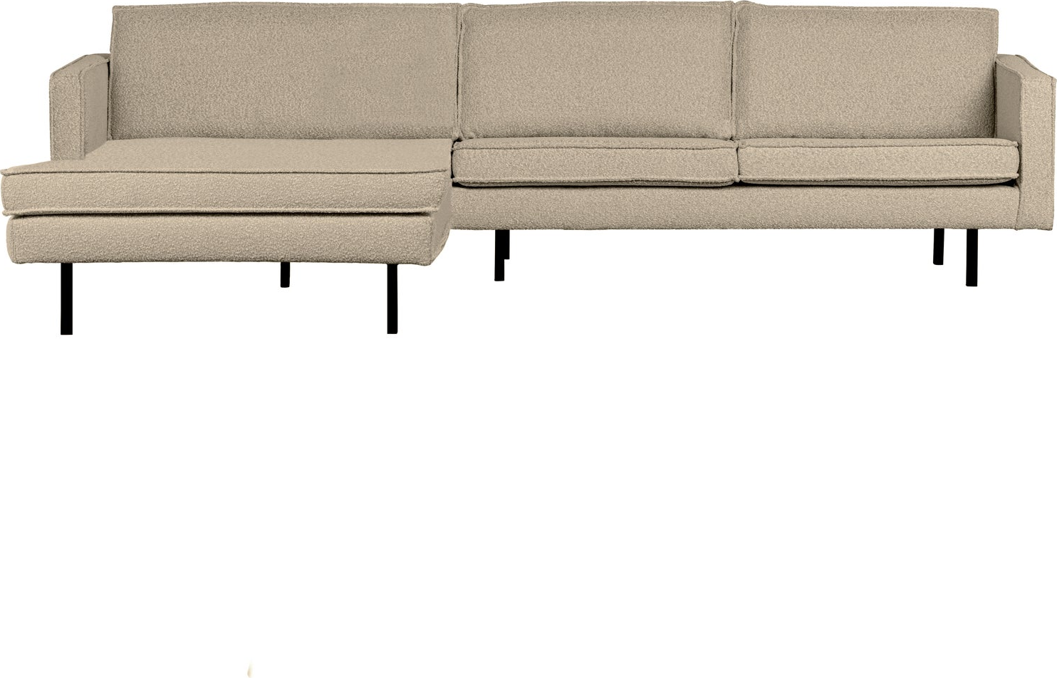 Loungesofa Woood Rodeo Venstrevendt Chaiselongmodul  Beige Bouclé  B300   D155
