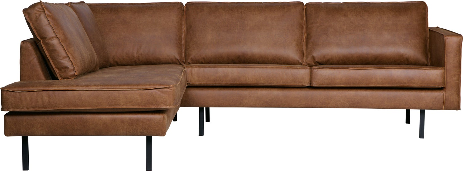 Loungesofa Woood Rodeo Venstrevendt Hjørnesofa 266x213   Cognac Ecoleather Recycled Leather