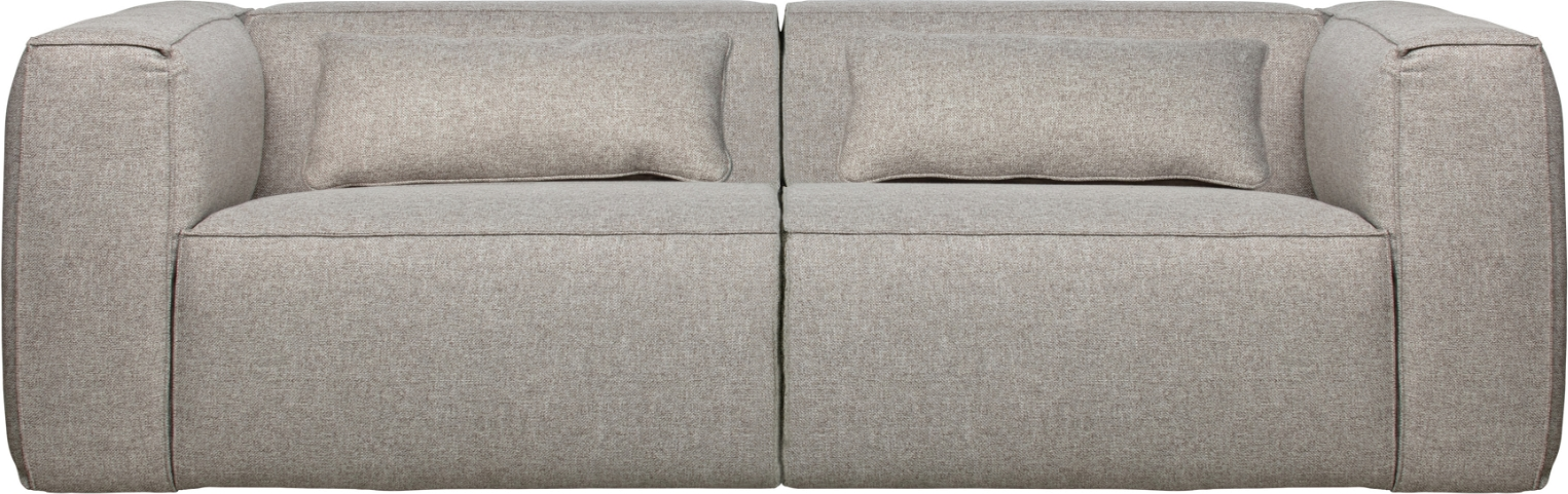 Moderne lysegrå 3,5-personers sofa fra WOOOD!