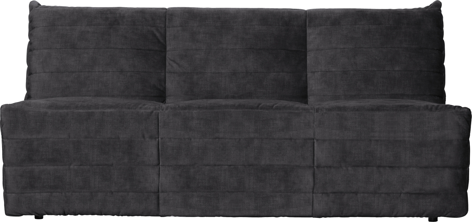 Elegant Loungesofa i Antracit Fløjlsstof fra Woood