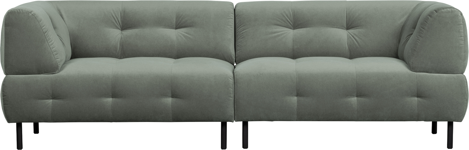 4-personers Sofa Woood Exclusive Lloyd i Bleg Grøn Fløjl