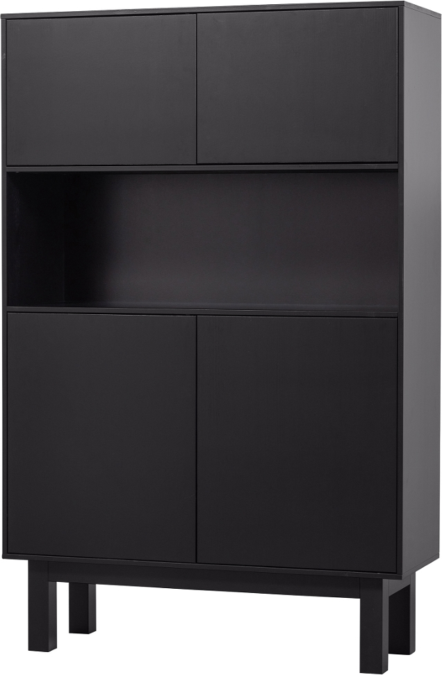 Highboard Højskab Woood Exclusive Finca H170ã B110ã D40   Sort Mat