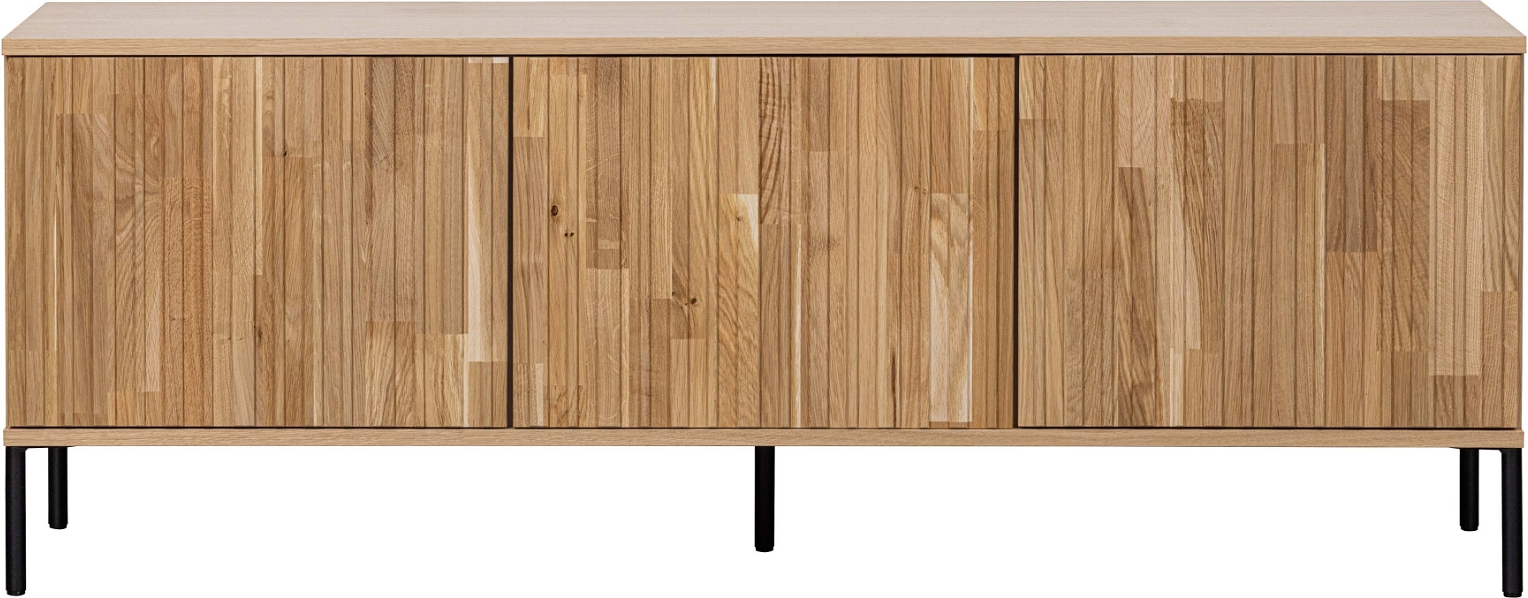 TV-skænk Woood Exclusive New Gravure - Natur & Sort Metalbase