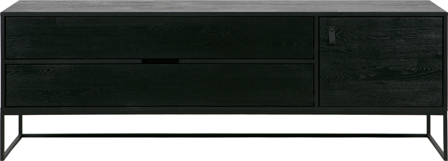-bord Woood Exclusive Silas   Sort Ask  -møbel 180x44x61