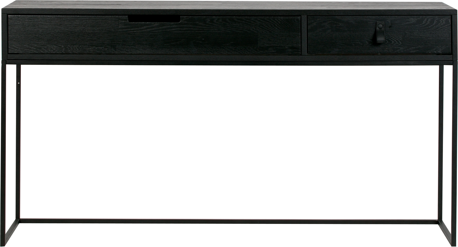 Sidebord Woood Exclusive Silas Sort Ask    Skuffer  H74   L140   D40