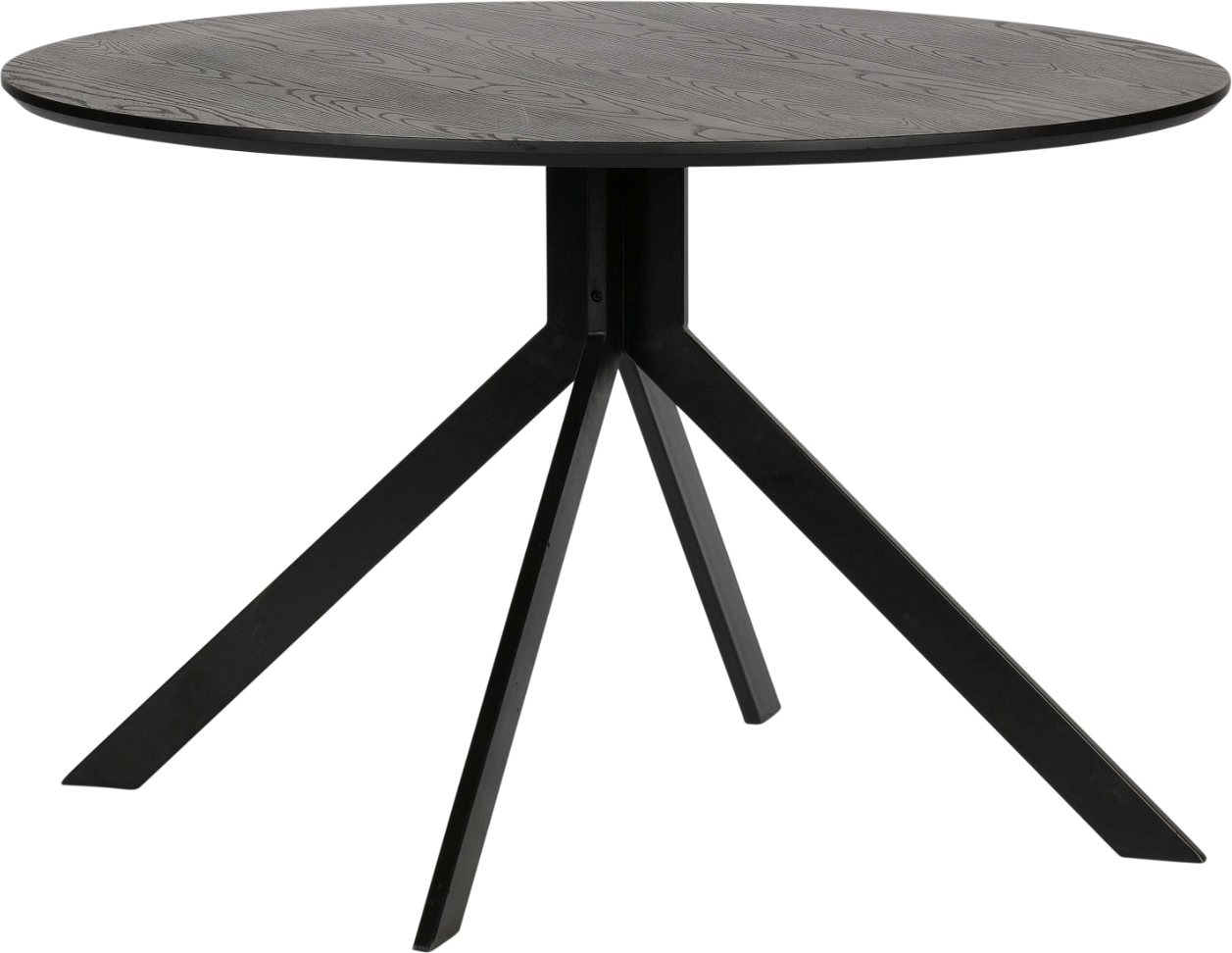 Rundt Mat Sort Spisebord Woood Exclusive Bruno Ø120 cm