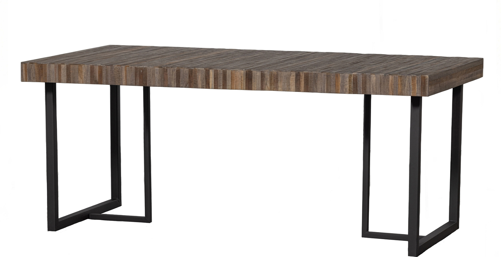 Bæredygtigt Maxime Spisebord med Mat Sort Stel 180x90 cm