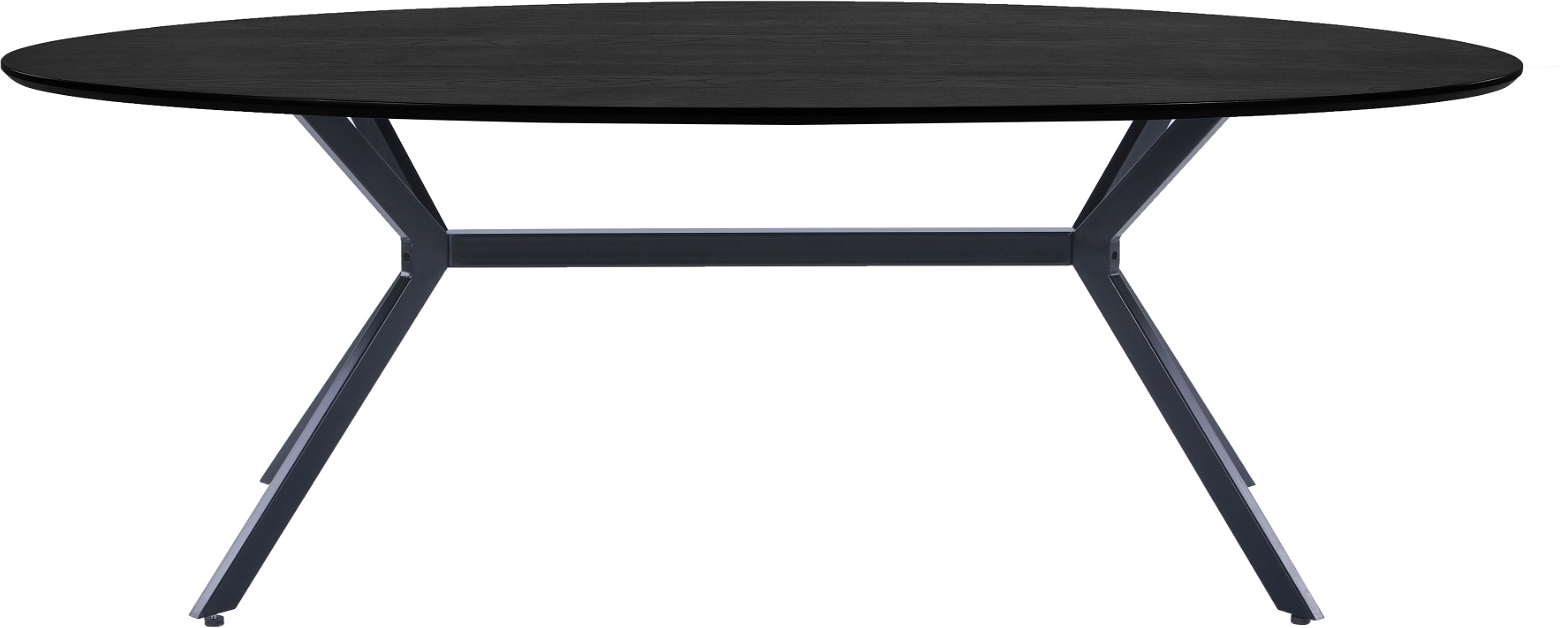 Bruno Ovalt Spisebord i Sort – Elegant Design til Spisestuen