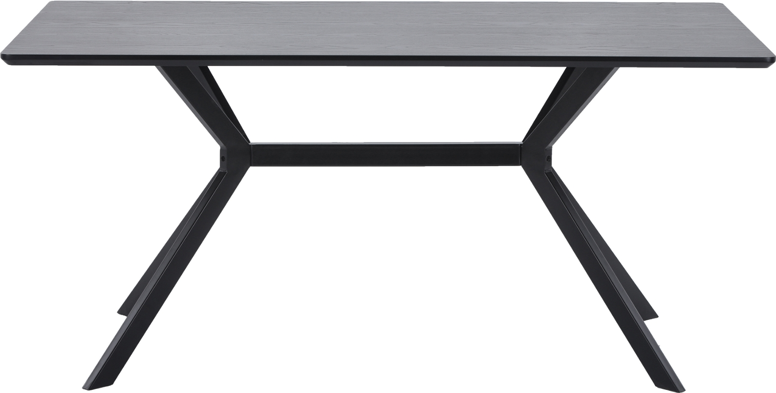 Elegant Bruno Spisebord - Sort MDF med Stålramme tilbud