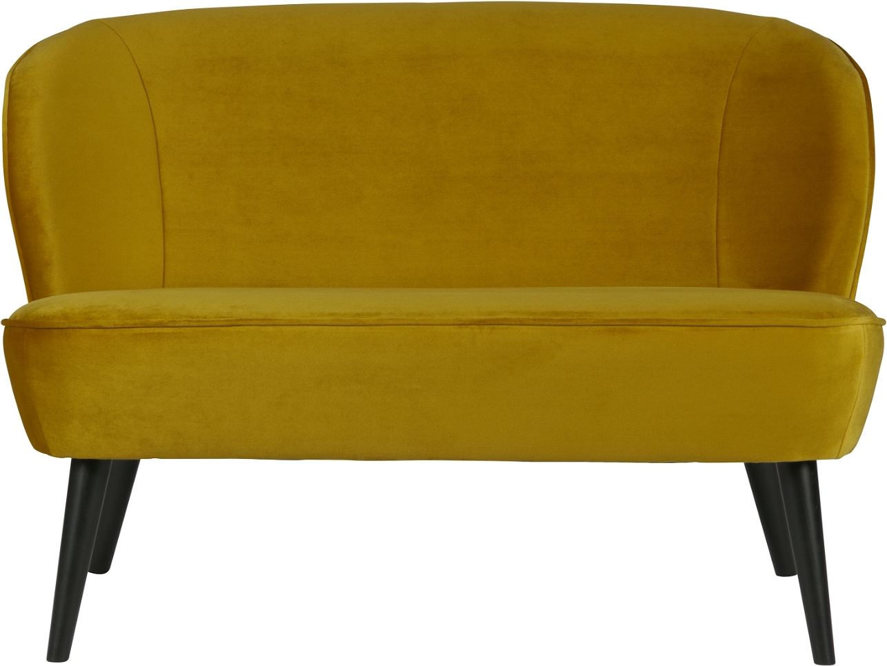 Elegant 2-personers Sofa i Gul Fløjl fra Woood