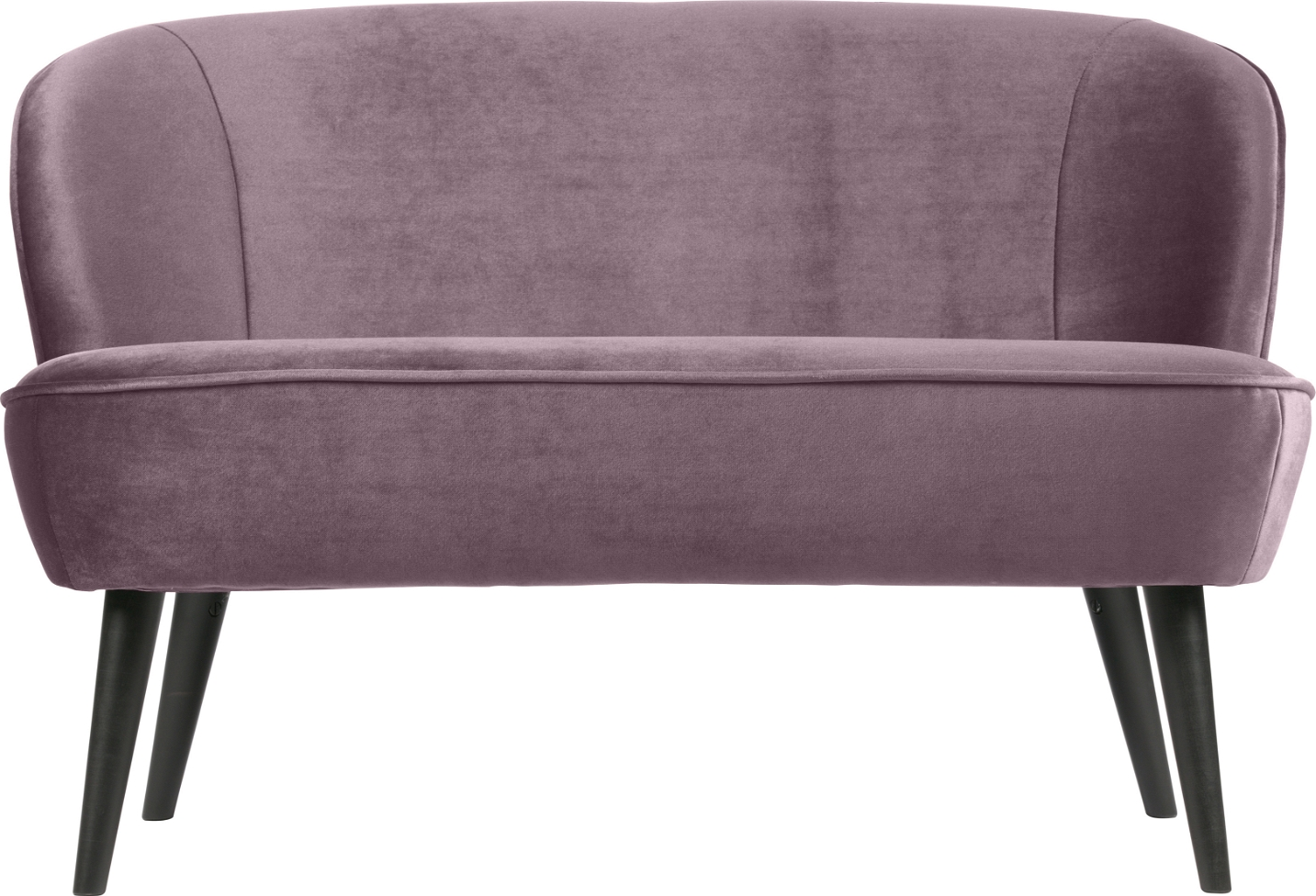 Elegant 2-personers Sofa i Lilla Fløjl fra Woood