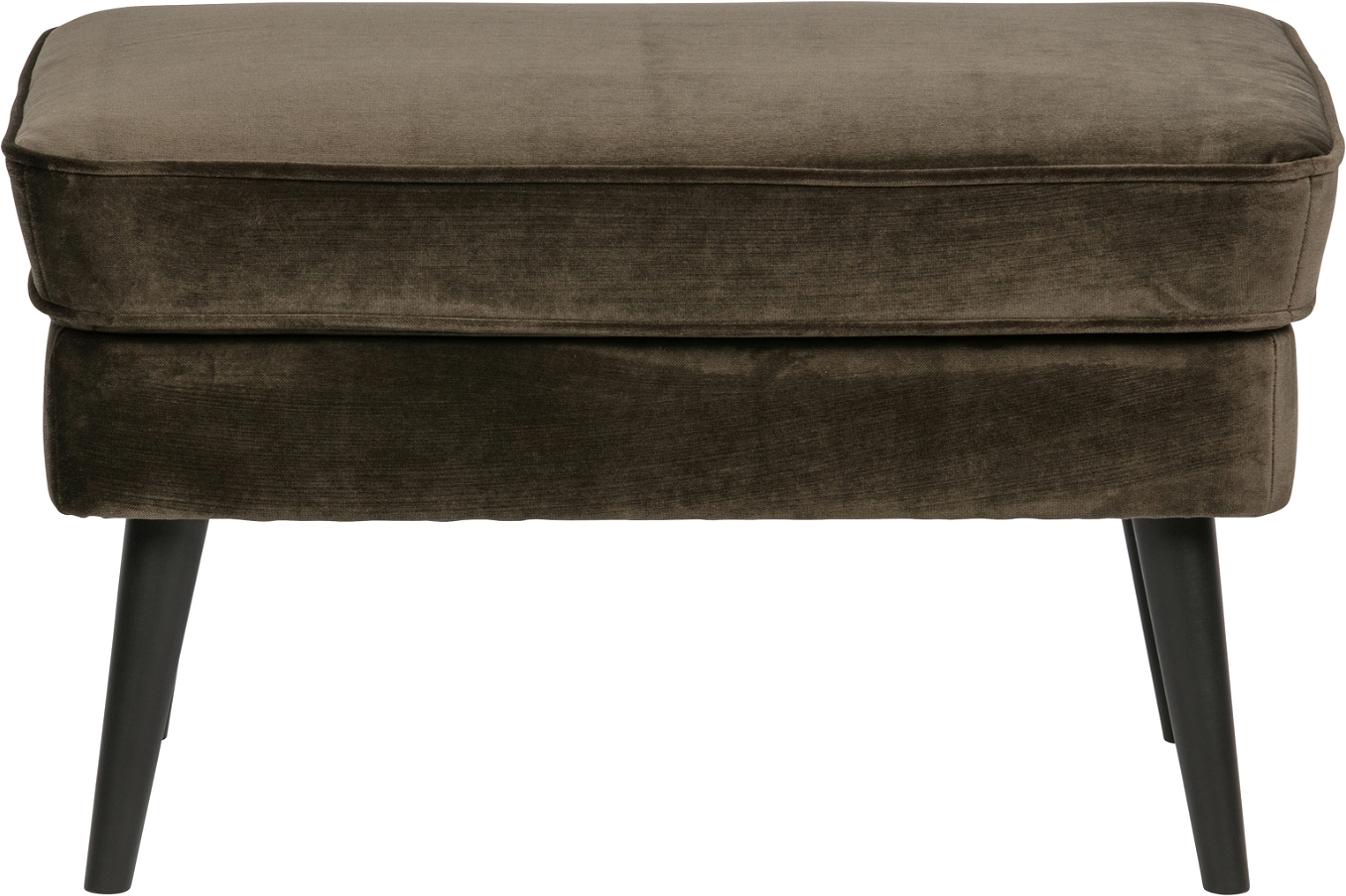 Fodskammel Skammel Woood Rocco   Jarra Fløjl Mørkegrøn Fsc-bøg H47xb51xl77