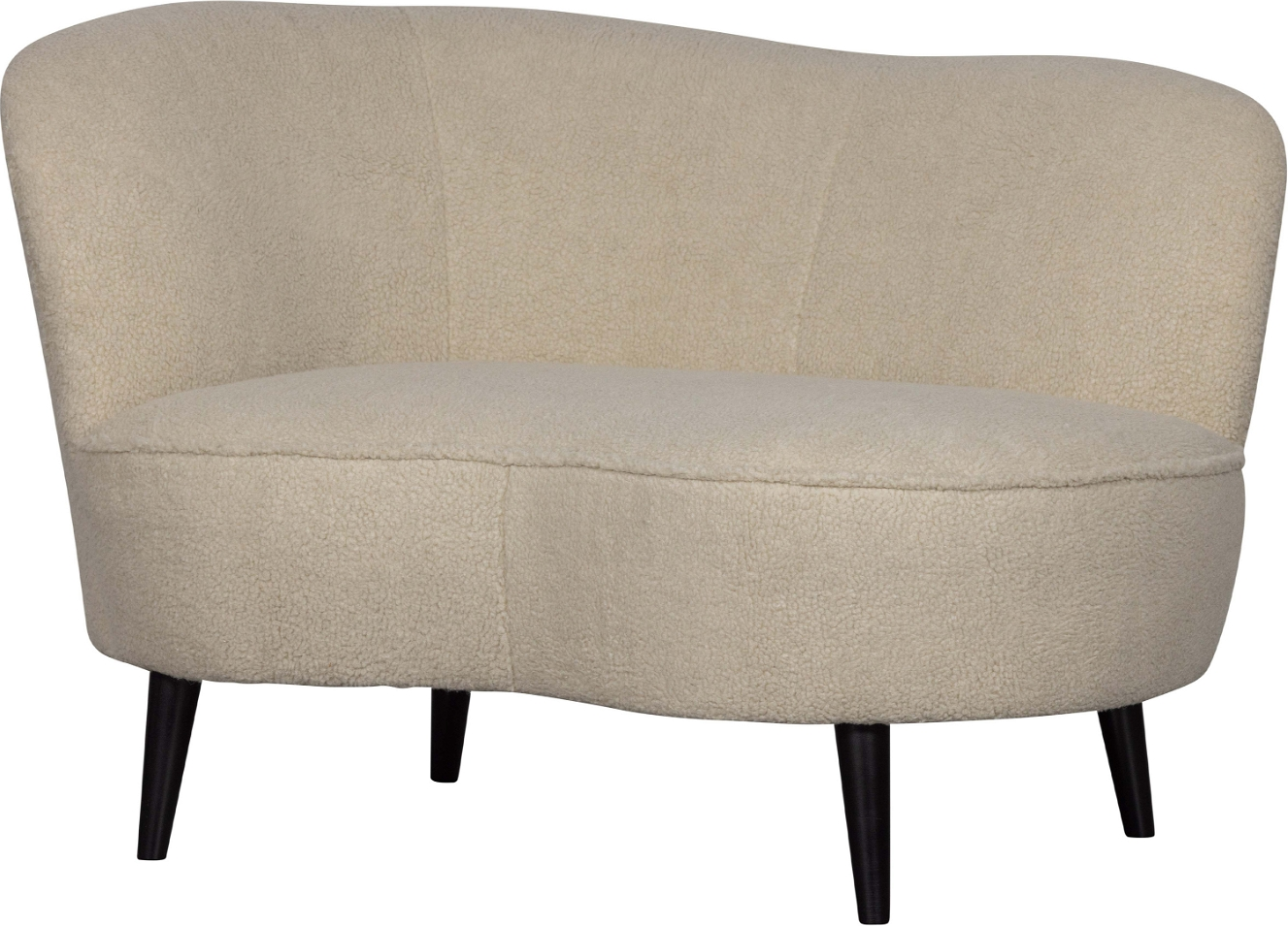 Loungesofa Woood Sara Venstrevendt i Hvid Polyester