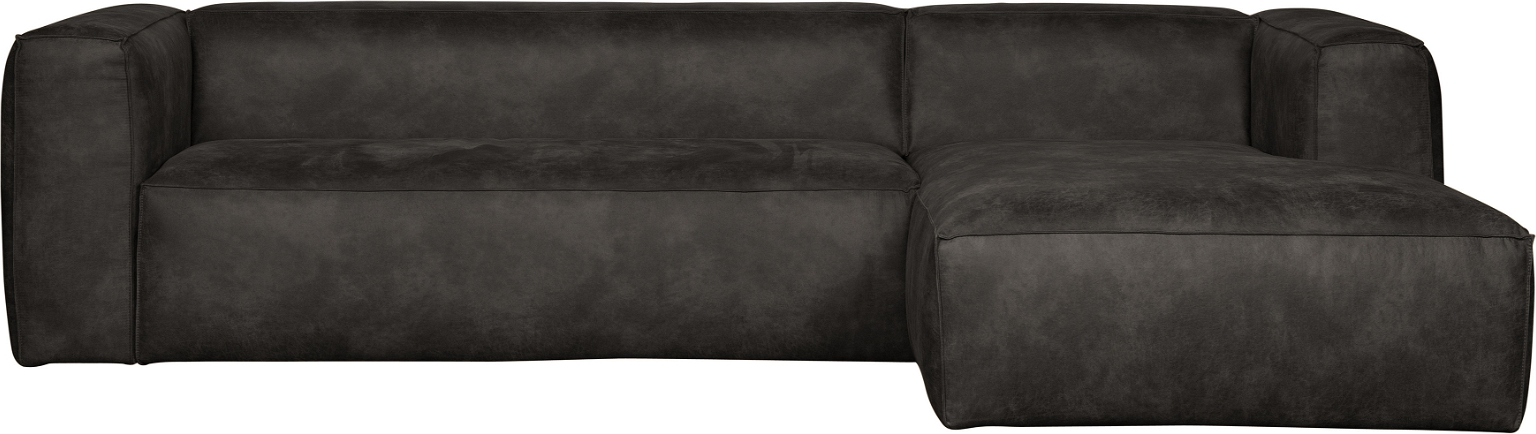 Elegant Sort Læder Hjørnesofa til Dit Hjem - WOOOD