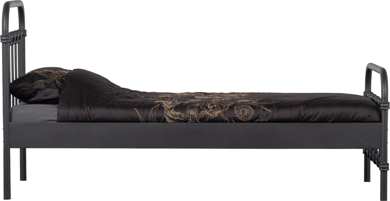 Woood Moos Enkeltsengeramme i Mat Sort Metal - Moderne Design