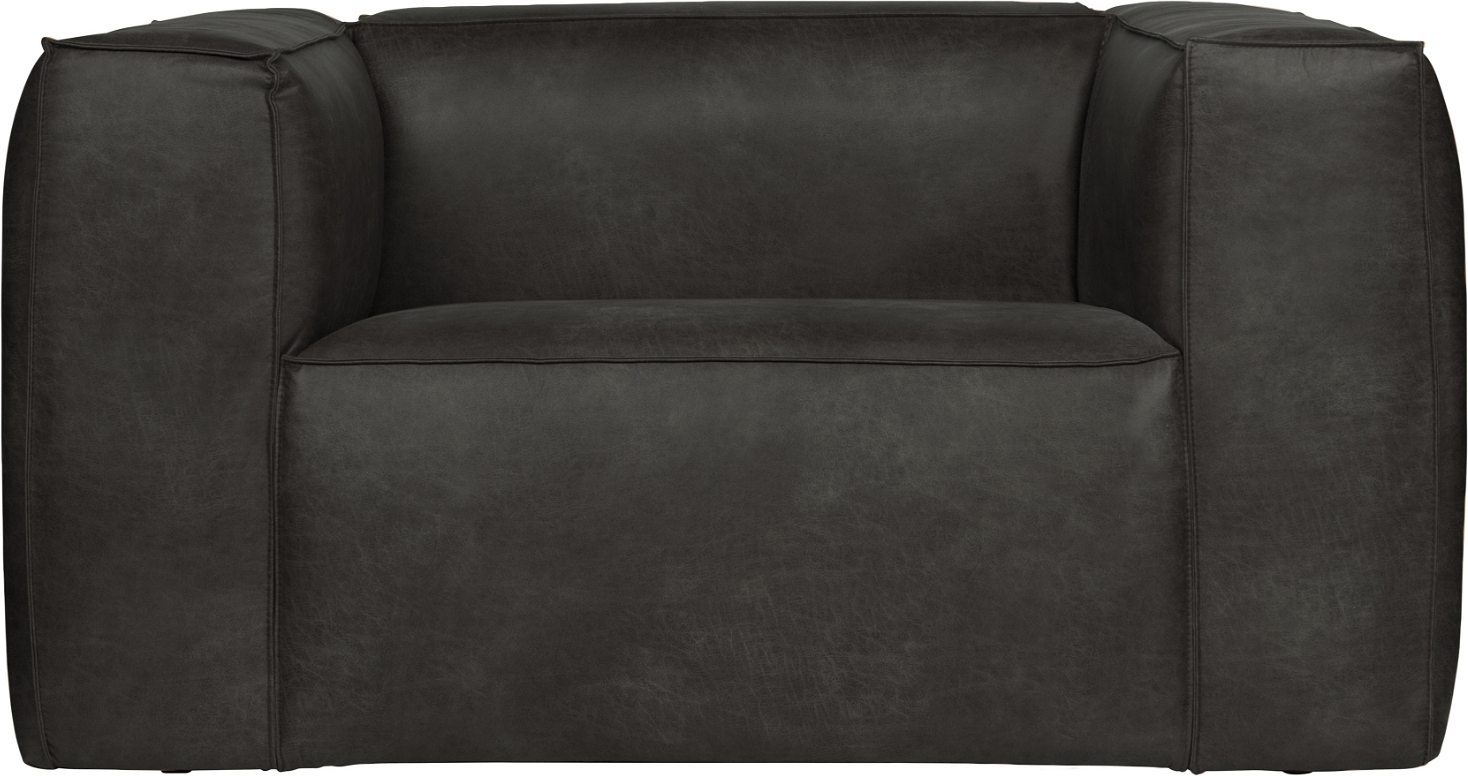 Elegant Sort Bean Loungestol - Stilfuld og Holdbar Design