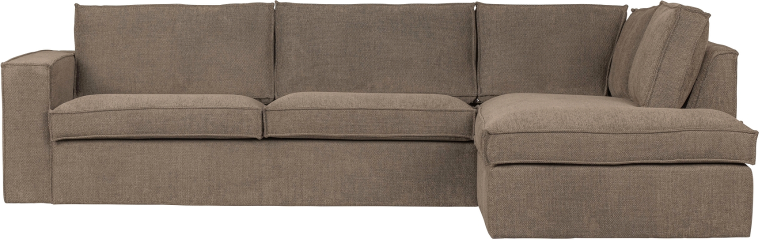 Freddie Hjørnesofa Højrevendt i Lysebrun – Moderne Elegance