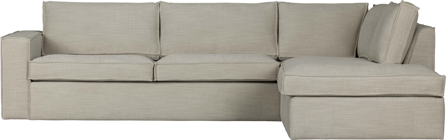 Elegant Højrevendt Hjørnesofa i Natur – Stilfuldt Design