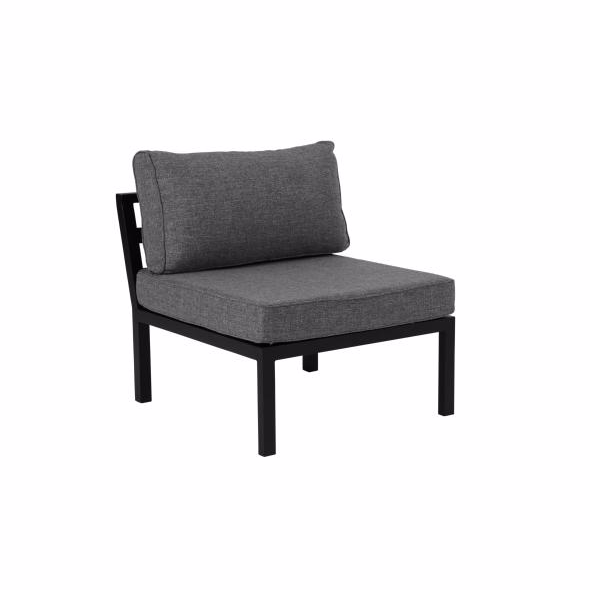Weldon Centermodul Sort  Loungemøbler Brafab Enggården Havemøbler