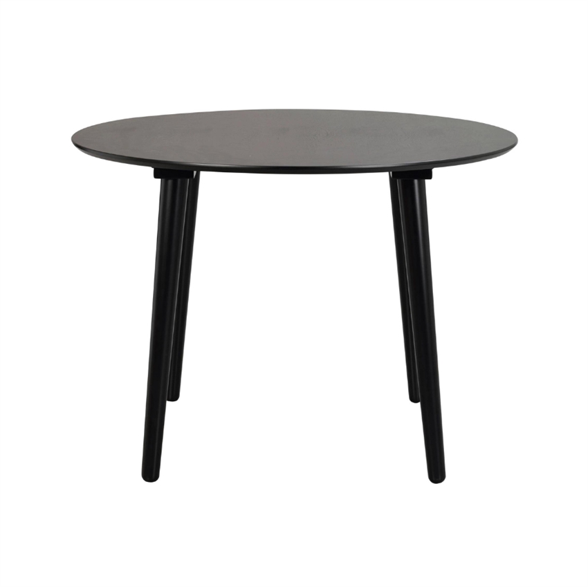 Rowico Home Lotta Rundt Sort Spisebord   Quot  ø106 106     75     106     Møbelsalg