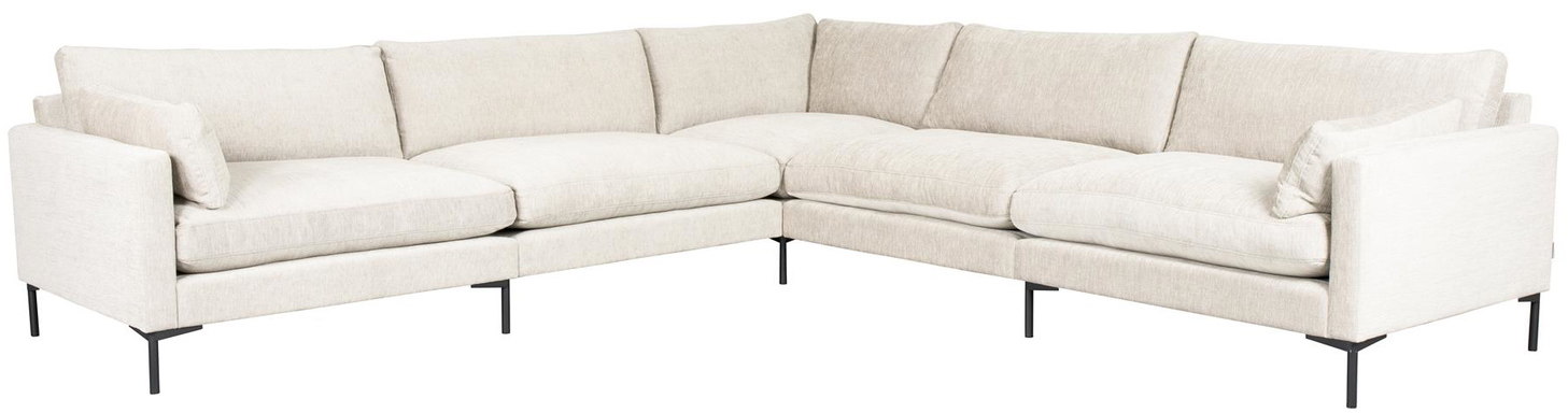 Hjørnesofa Zuiver Summer -personers Stof Perlemor 318x318x82