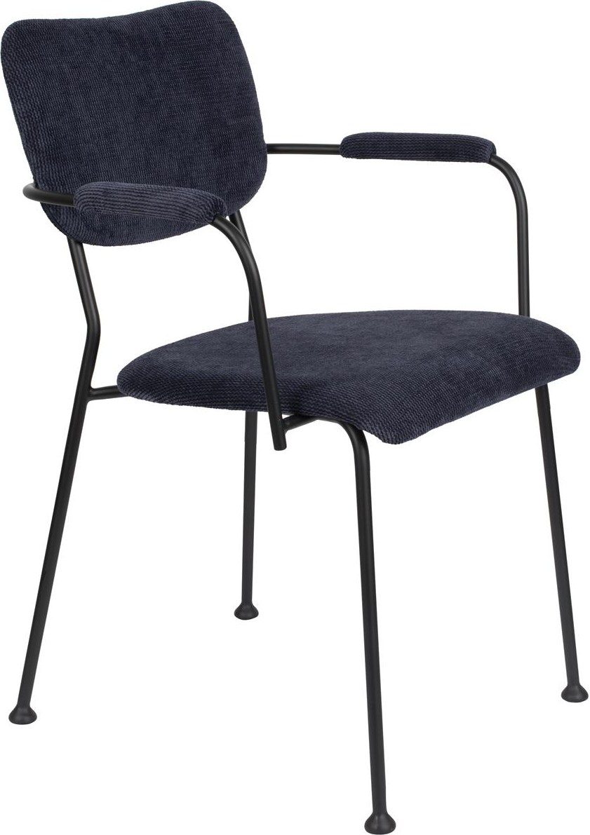 Elegant spisebordsstol med armlæn i antracit fra Zuiver