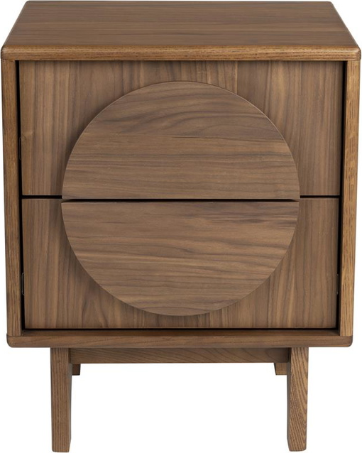 Zuiver Groove Sidebord   Småbord Valnødfiner Asketræ Mudderbrun 55x45x40