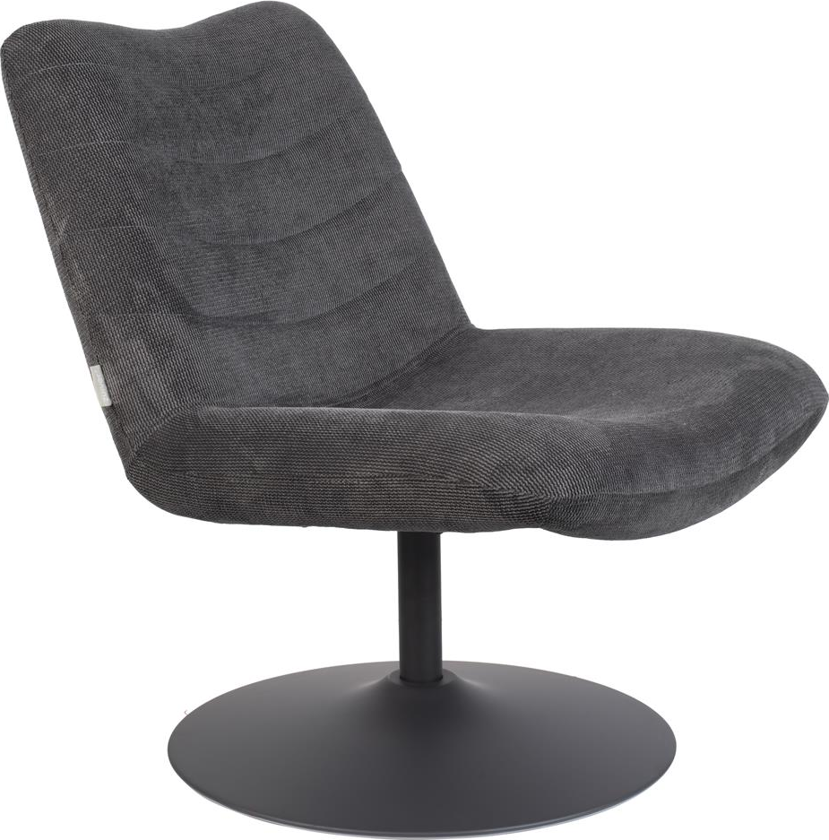 Loungestol Zuiver Bubba Askegrå   Drejelig  Robust Nylon Polyester Med  -skumpolstring