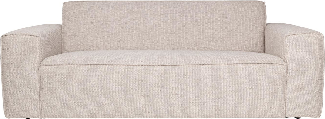 -personers Sofa Zuiver Bor Lysgrå Stof Med  -skum Komfort   B200   D94   H74