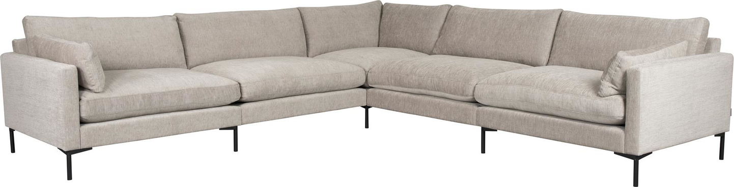 -personers Hjørnesofa  -sofa Zuiver Summer   Lysgråt Stof