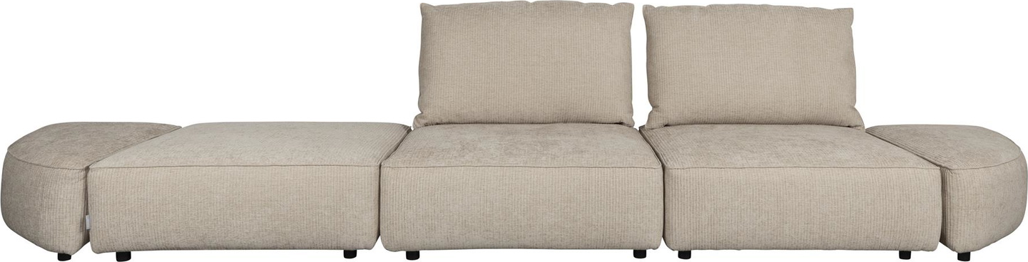 -personers Sofa Zuiver Hunter   Stof Stenlysgrå   417   Bred