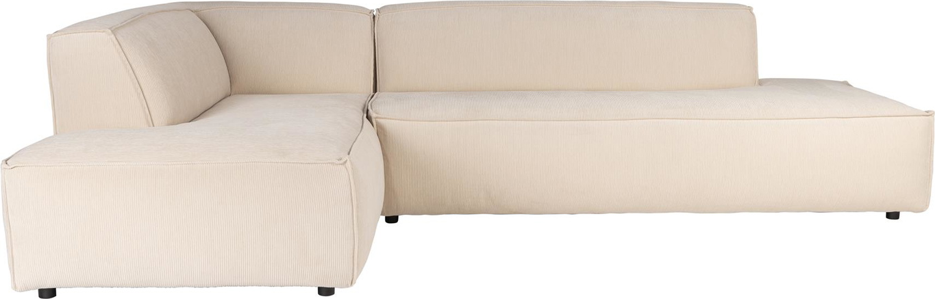 Hjørnesofa Zuiver Fat Freddy Perlemor Polyesterstof Venstrevendt Pers 188ã 308ã 72