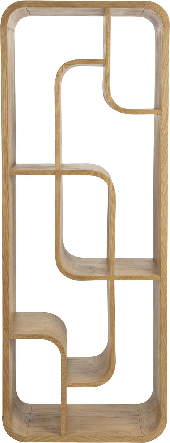 Bogreol Zuiver Seven   Egetræsfiner Mørk Sand H160x60x35