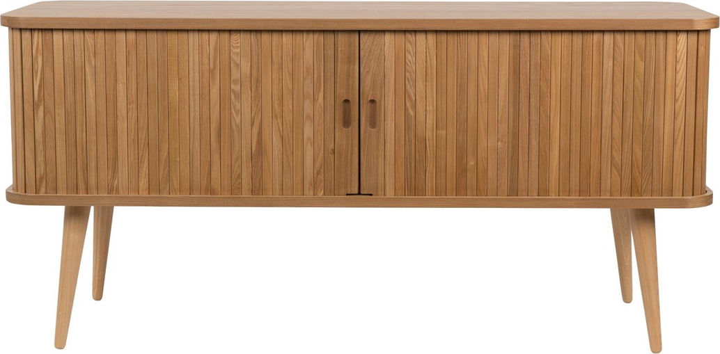 Zuiver Skænk Barbier   Askefinér Nougat 57 5x120x40   Med Skydedøre     Glasshylder
