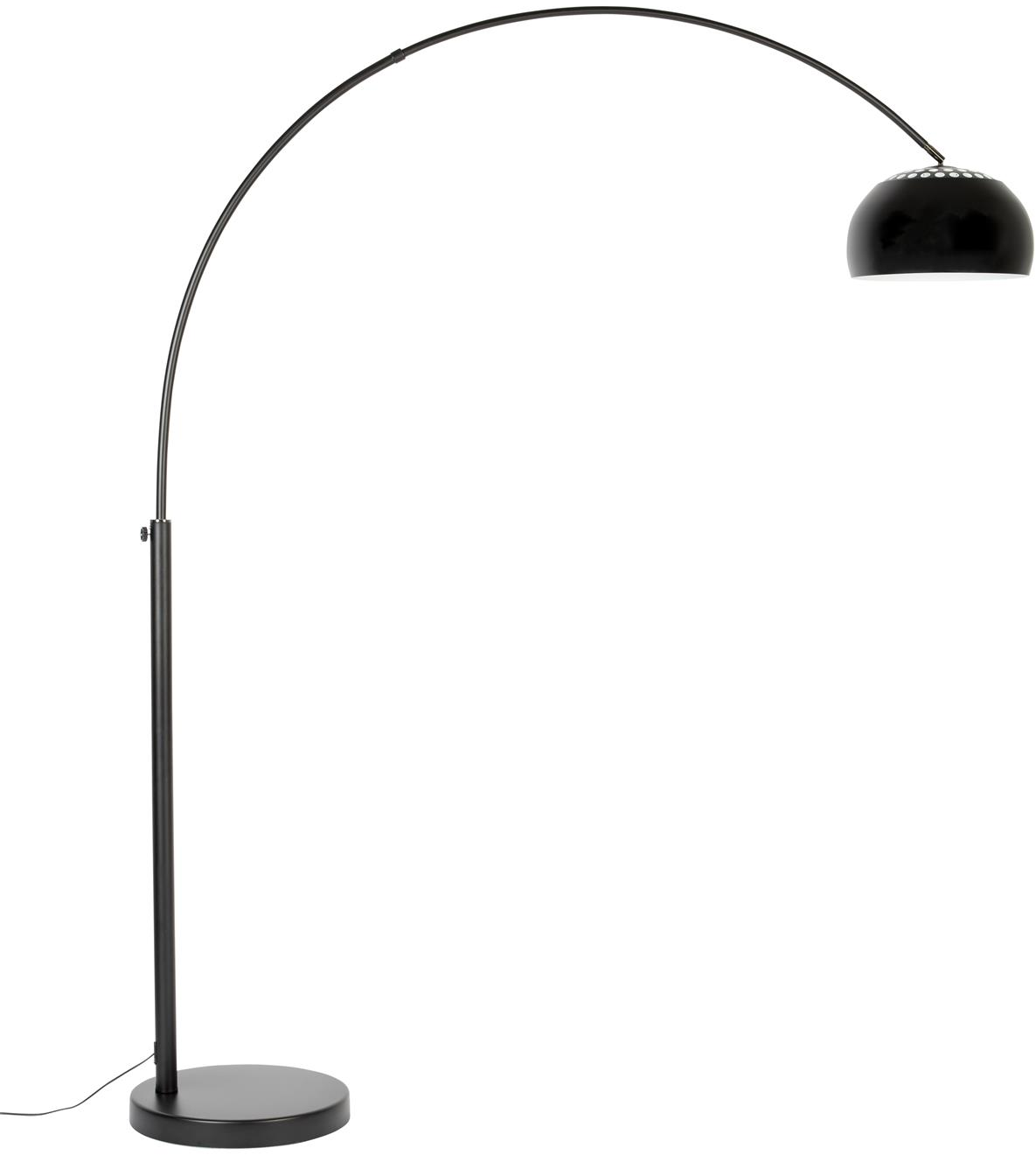 Gulvlampe Zuiver Bow Antracit Metal Marmor Højdejusterbar Med Varmt Hvidt Lys