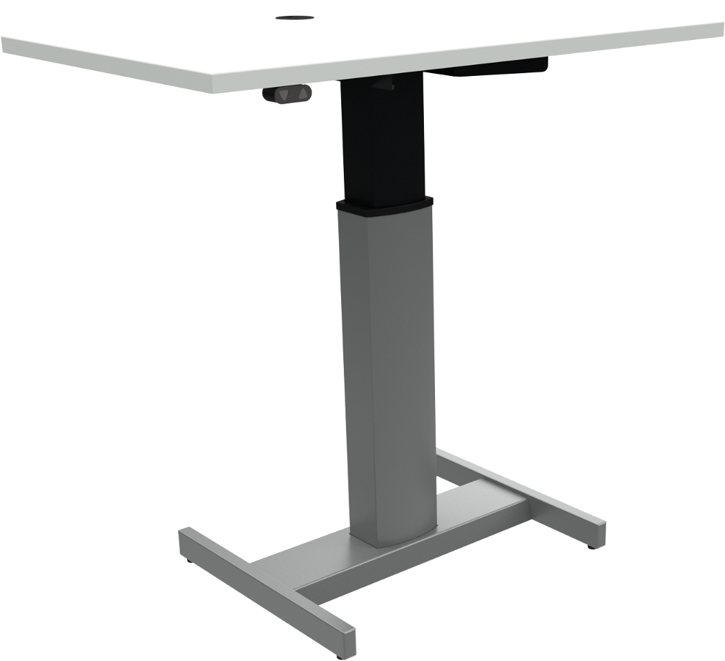 Hæve-sænkebord Zennord Peakboards - Hvid/Sølv Ergonomi