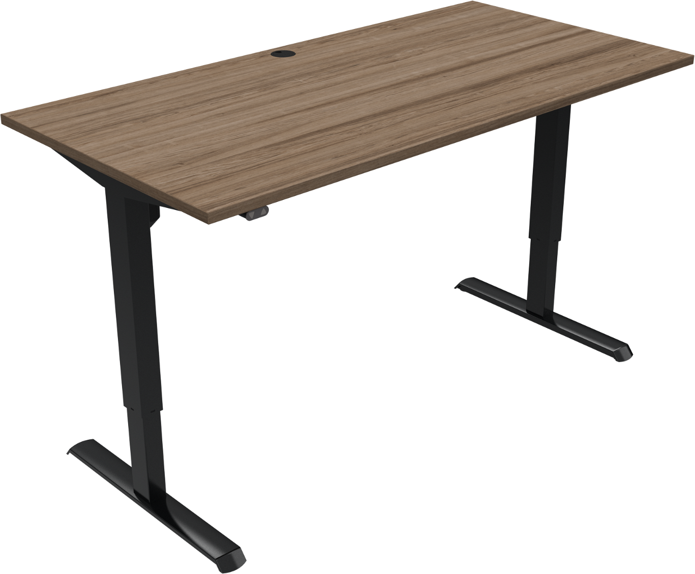 Hæve-Sænkebord Zennord Adaptdesk - Mørk Valnød Tilbud!