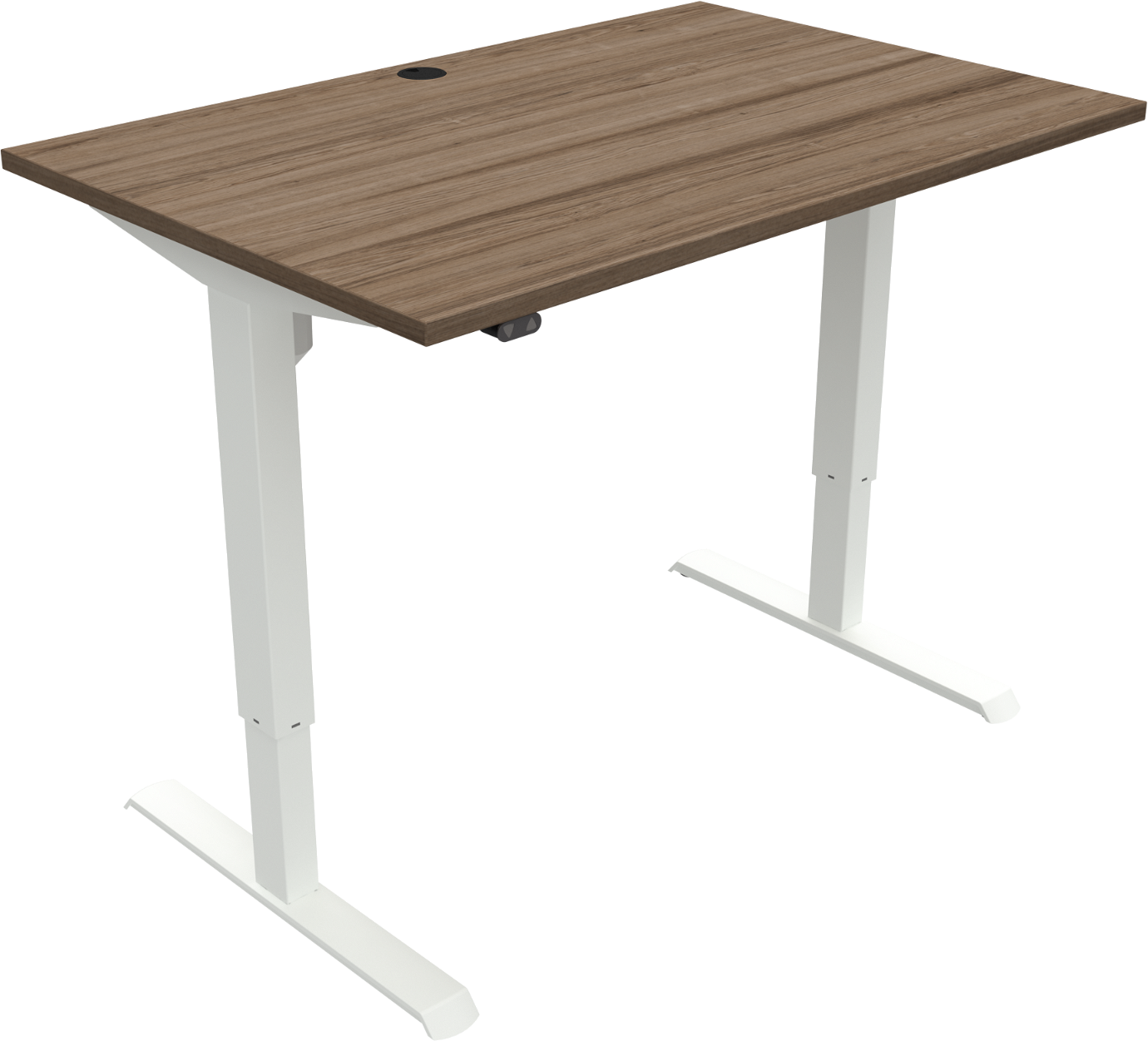 Hæve-Sænkebord Zennord AdaptDesk - Valnød & Hvid Stil