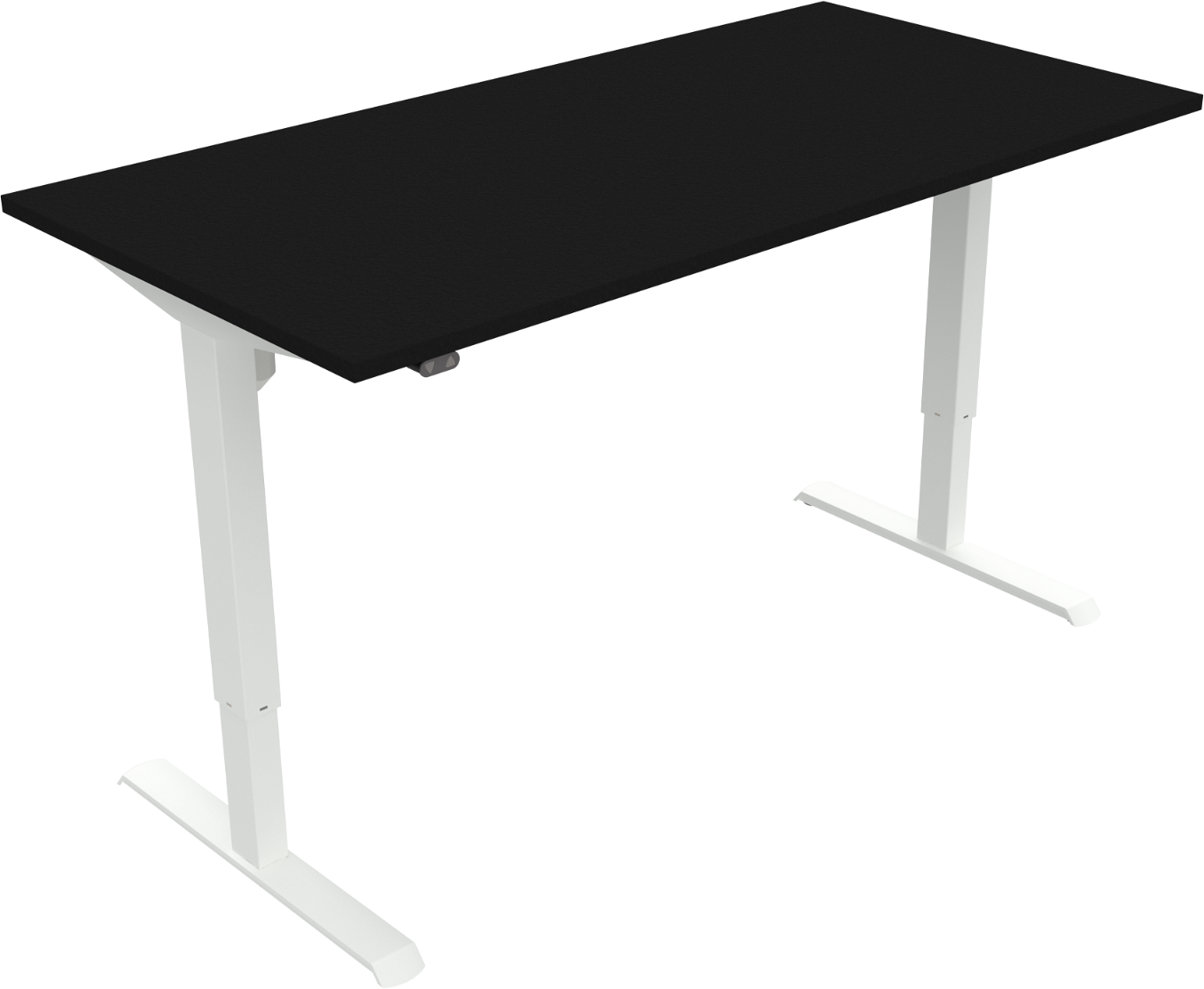Hæve-Sænkebord Zennord AdaptDesk – Sort/Hvid Elegance