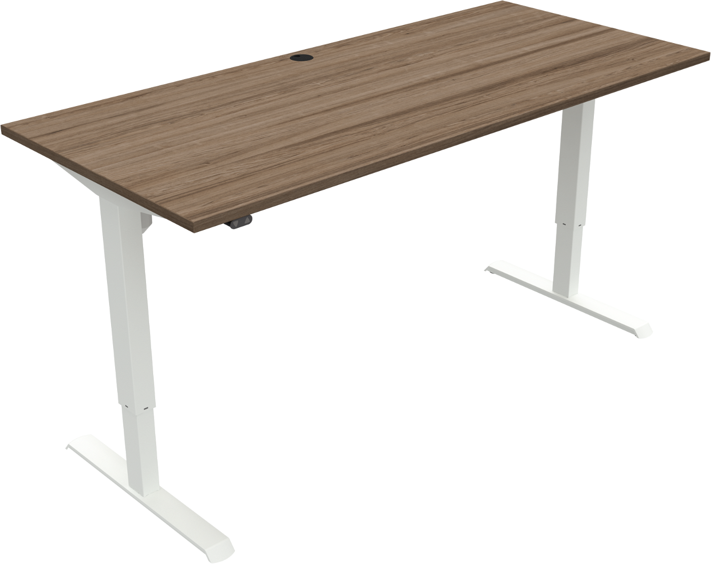 Hæve-sænkebord Zennord Adaptdesk - Valnød & Hvid Kvalitet