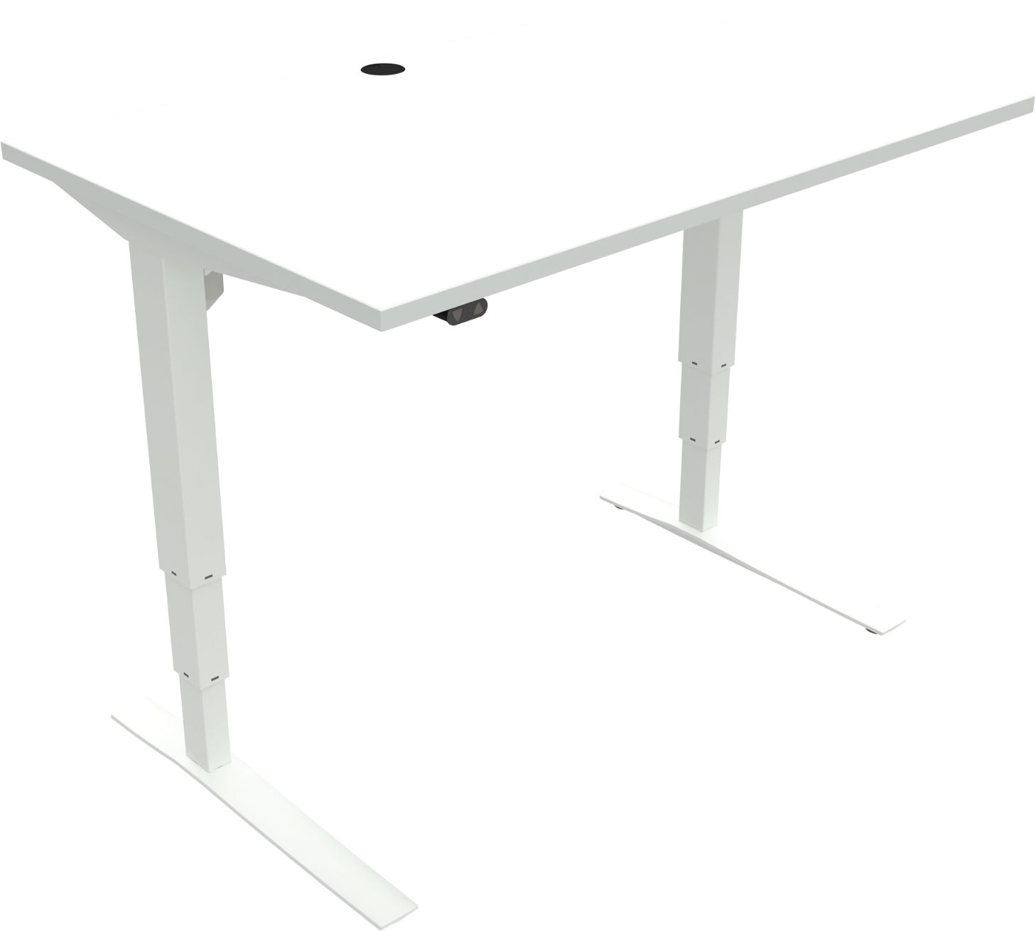 -bens Hæve- Sænkebord Zennord Rise Rest 120x80   Hvid 65-125   Højdejusterbar